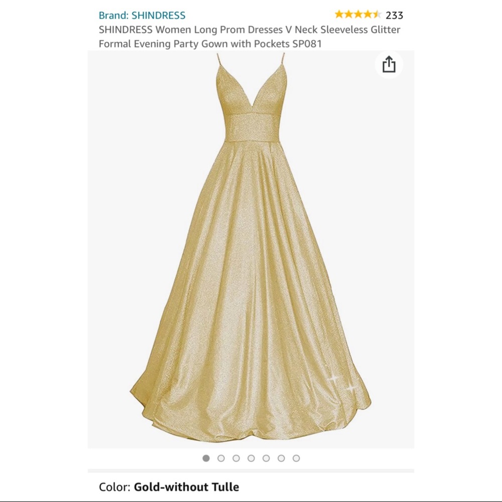 Gold Prom Gown